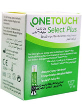 OneTouch Select Plus blood glucose test strips packaging for accurate diabetes testing